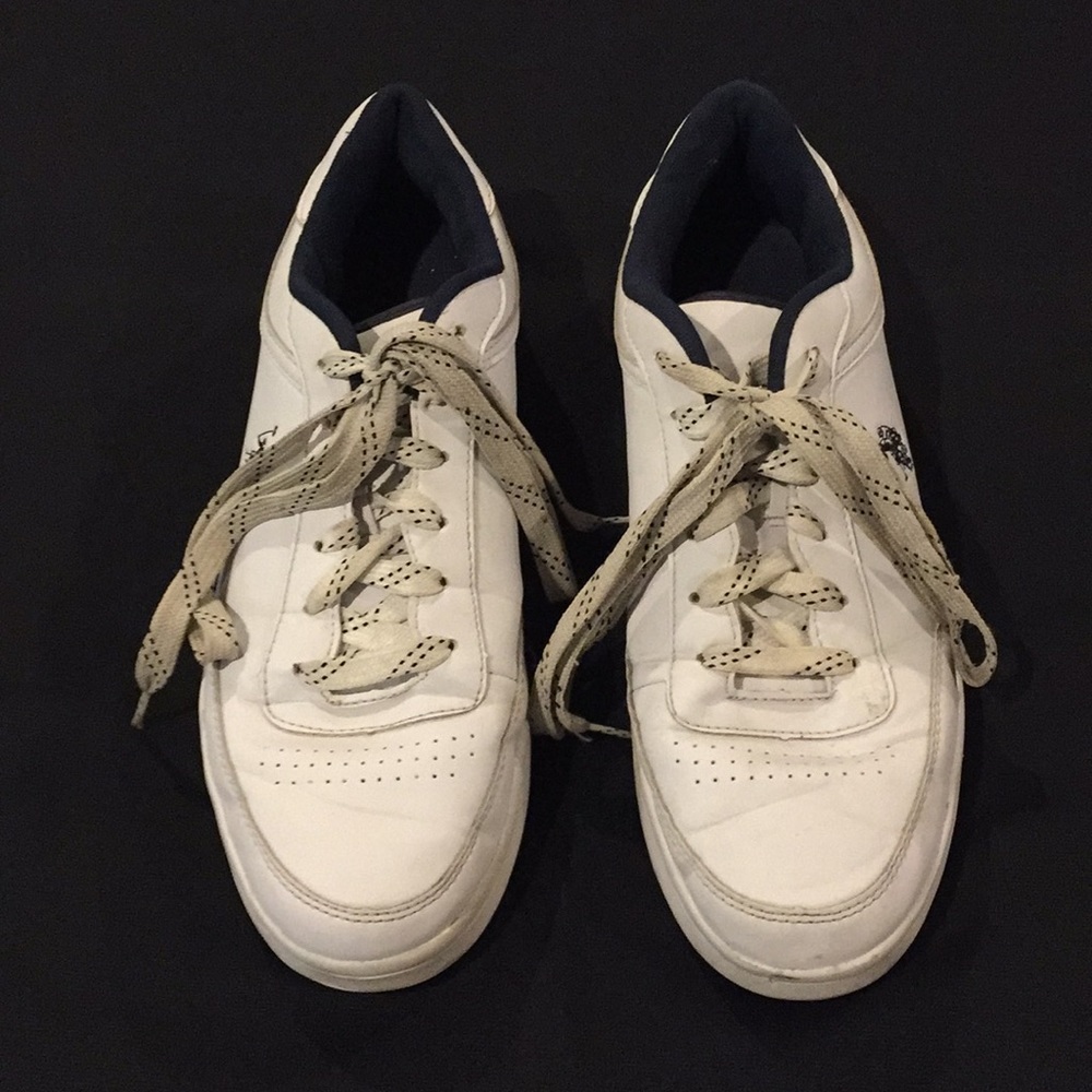U.S. Polo Assn White Leather Sneakers
